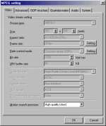 TMpeg Encoder - Rglages vidos