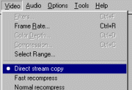 Virtual Dub - Direct Stream Copy